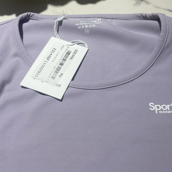 Sporty & Rich Club Logo Training Tee - Faded Lilac - Picture 6 of 6